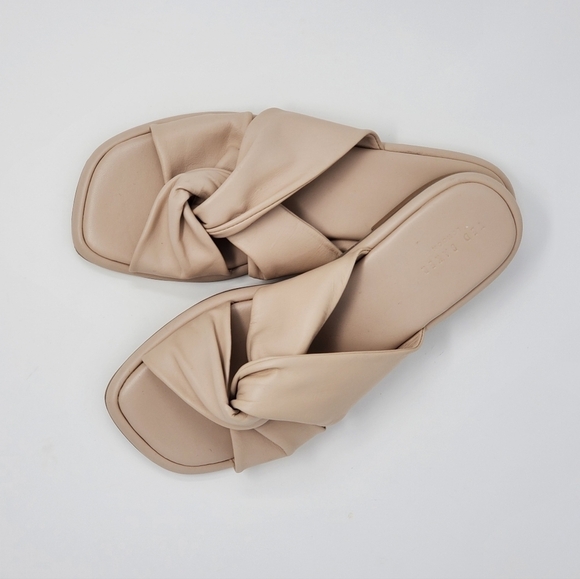 TED BAKER PEBBA KNOT FRONT FLAT SANDALS IN BLUSH SIZE EU 36 WOMEN SLIP ON SHOES - Picture 2 of 11